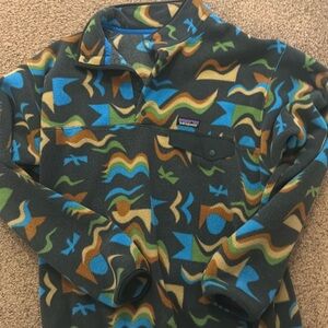 Patagonia Men's Lightweight Synchilla Snap-T Fleece Pullover Arctic Collage